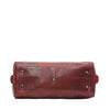 Bottom of I Medici 18" Small Italian Leather Duffel Bag, Travel Luggage