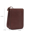 Sizes of I Medici Varese Small Crossbody Purse in Chocolate