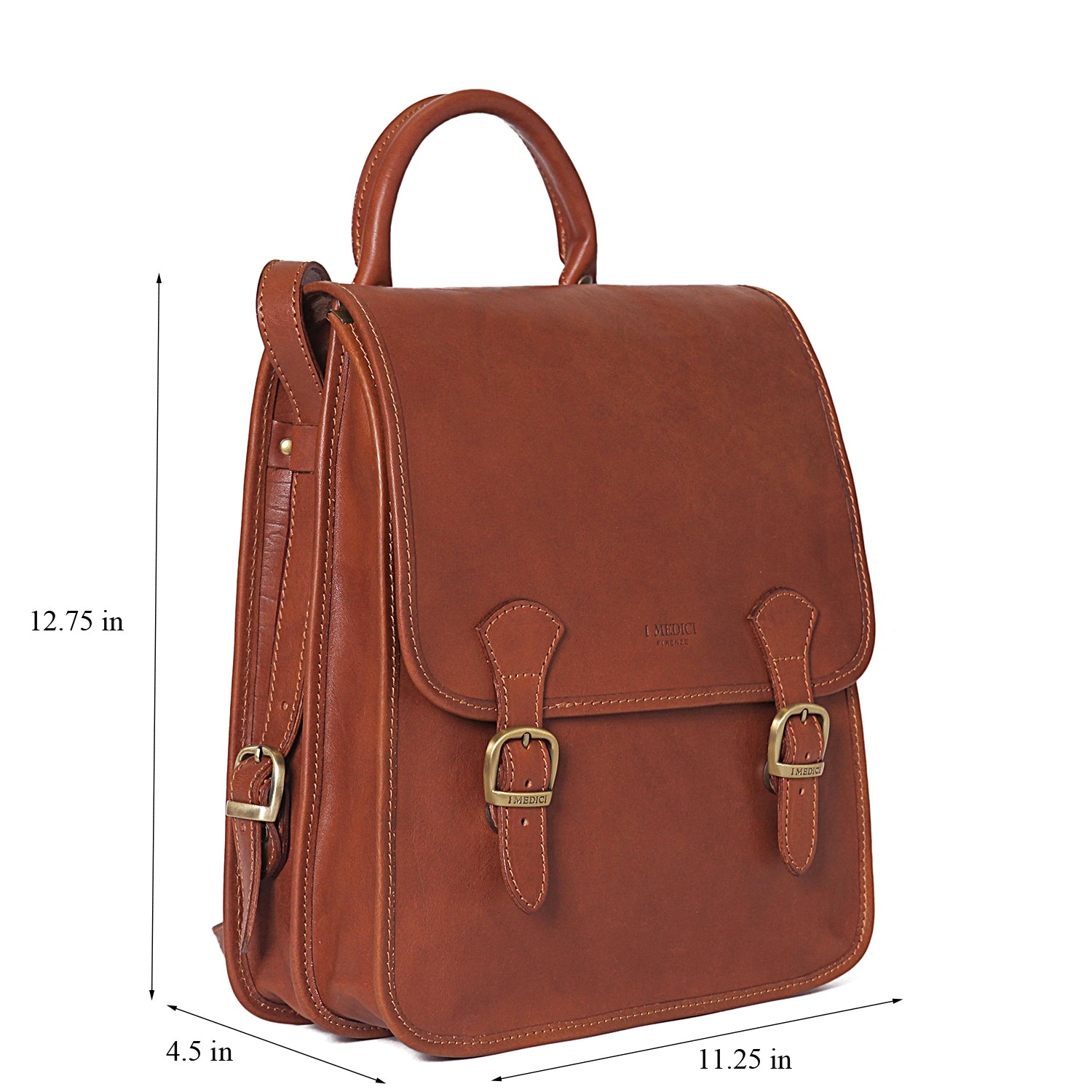 Gela Vertical Briefcase Messenger Bag