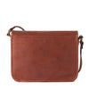 Rear of I Medici Asti Small Messenger Bag in Brown