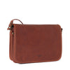 Front of I Medici Asti Small Messenger Bag in Brown