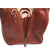 Zipper of I Medici Borsone Ovale Uno Leather Carry on Duffel Bag, 20" Luggage