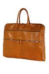Terrida Marco Polo CARAVAGGIO Leather Travel Garment Bag in Cream Brown