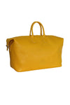 Rear of Terrida Murano Collection Leather Duffel Bag, Travel Carry On
