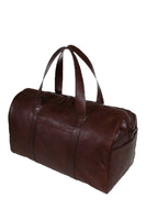 Terrida Marco Polo PICASSO Leather Duffle Bag 20" Travel Bag Carry on in Dark Brown