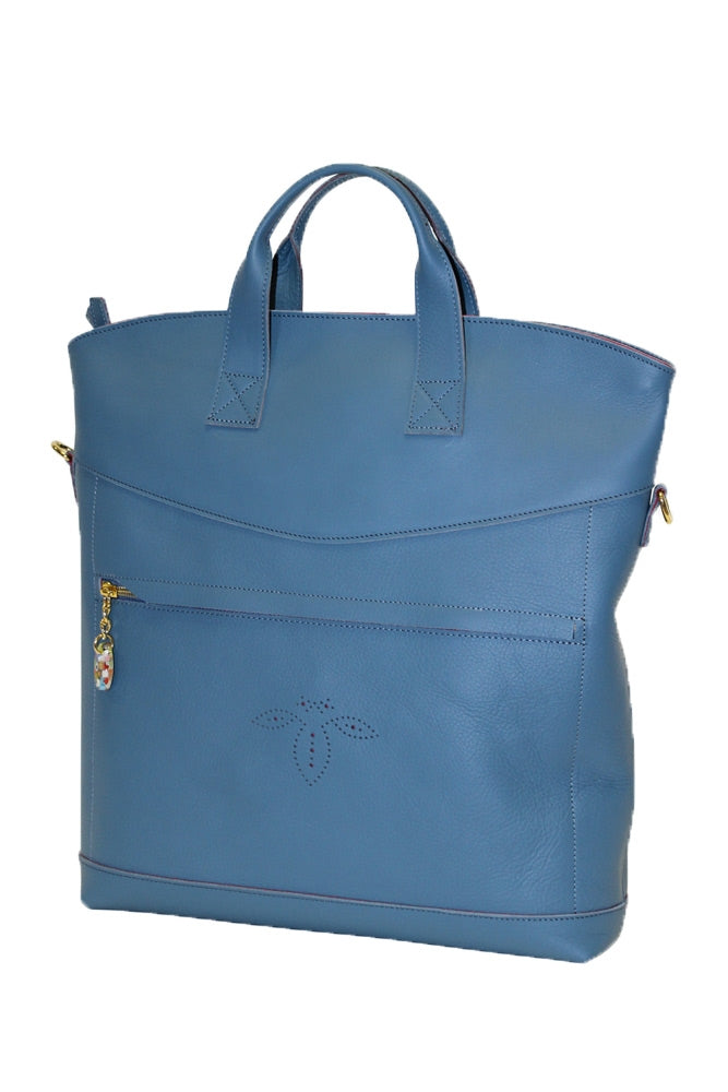 Terrida Murano Collection Shoulde Bag for Women With Top Handles in Light Blue