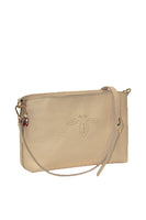 Terrida Murano Collection Small Shoulder Bag, Leather Purse in Beige