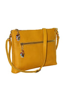 Terrida Murano Collection Leather Shoulder Bag, Small Purse in Yellow