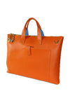 Terrida Murano Collection Slim Briefcase for Women in Orange