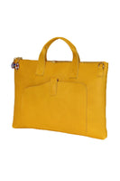 Terrida Murano Collection Slim Briefcase for Women in Yellow