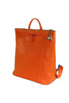 Terrida Murano Collection Aurora Square Backpack Bag in Orange