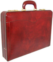 Pratesi Radica Range Federico da Montefeltro 3.5" Attach Case, Hard Sided Briefcase in Burgundy