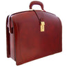 Pratesi Radica Range Brunelleschi Large Lawyer's Briefcase, Attorney Bag, Laptop Pocket in Cherry