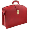 Pratesi Radica Range Brunelleschi Large Lawyer's Briefcase, Attorney Bag, Laptop Pocket in Burgundy
