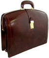 Pratesi Radica Range Brunelleschi Small Lawyer's Briefcase, Leather Attorney Bag in Caf?
