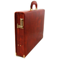 Side of Pratesi Radica Range Machiavelli,  Attache Case, Hardsided Slim Briefcase