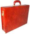 Pratesi Radica Range Machiavelli 3.5" Slim Attache Case, Hardsided Briefcase in Brown