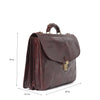 Sizes of I Medici The Spacious Italian Leather Briefcase 2
